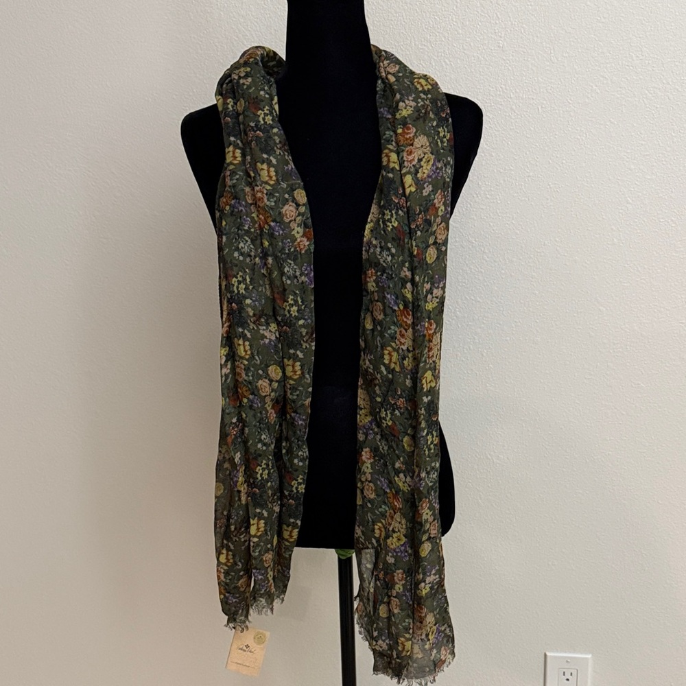 Patricia Nash Dark Floral Scarf - Picture 2 of 8